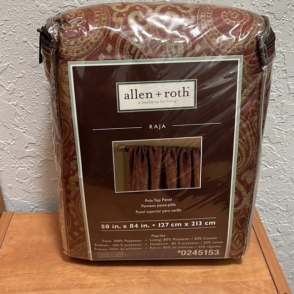 Allen + Roth Pole Top Panel Curtain. - Picture 3 of 7